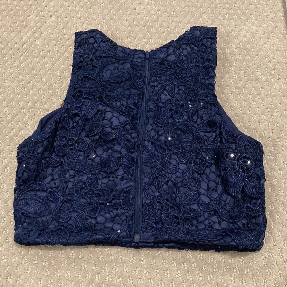 Navy dress 🌸 two piece floral! - Picture 9 of 10